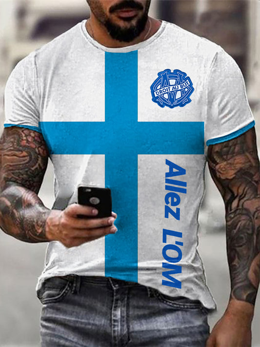 T-shirt à manches courtes Allez l'OM Homme