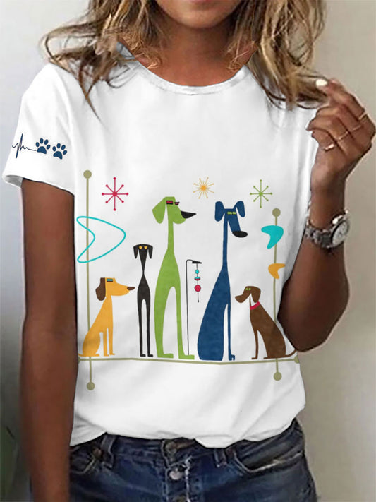 T-shirts Art Dogs pour femmes