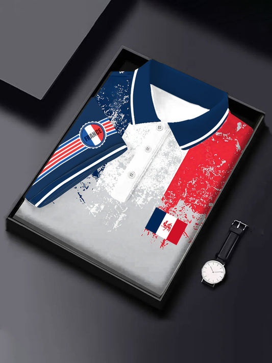 Hauts de style d'affaires français pour hommes