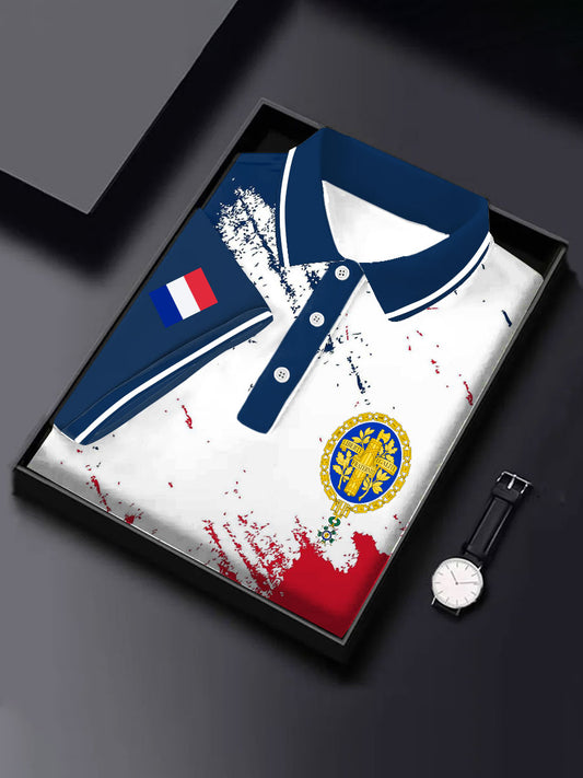 Hauts de style d'affaires français pour hommes