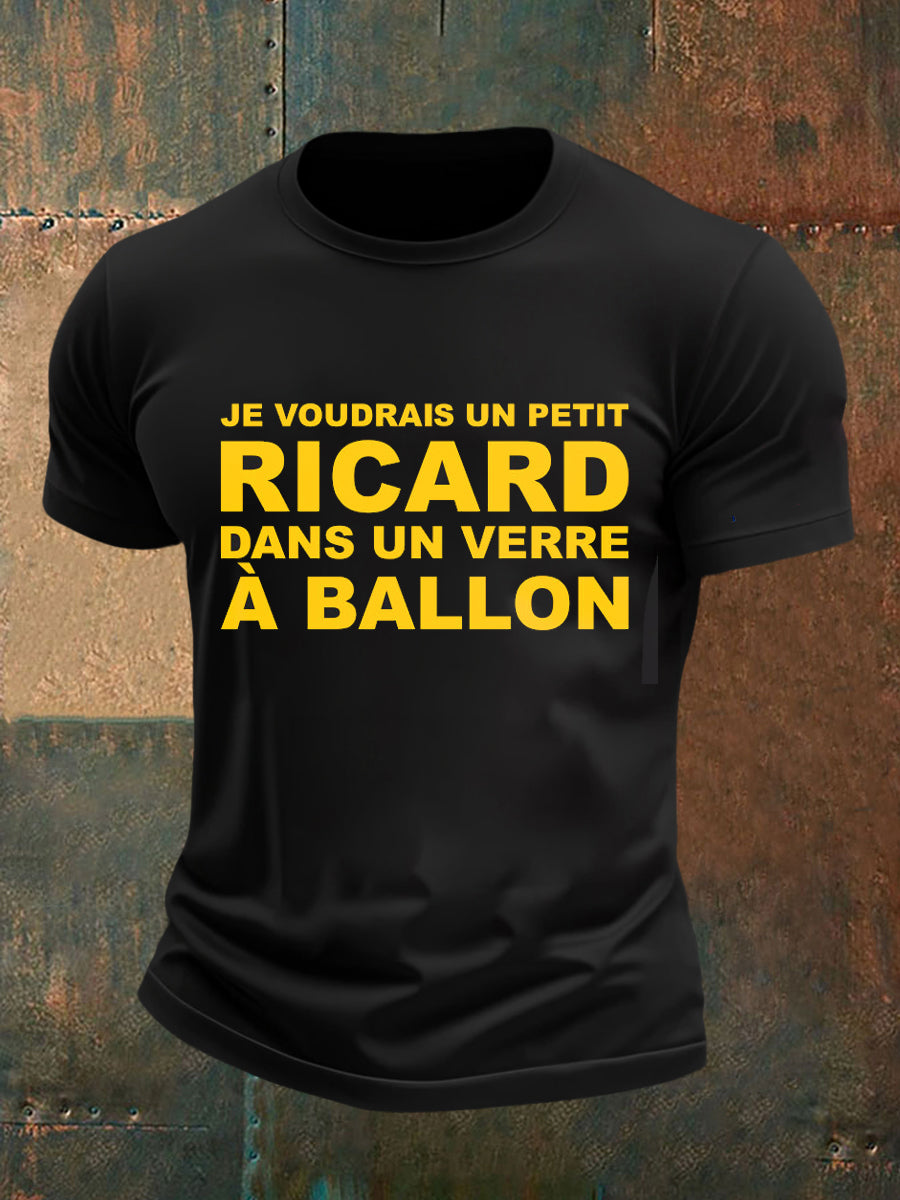 T-shirt imprimé à manches courtes Ricard Homme