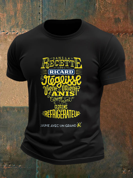 T-shirt imprimé à manches courtes Ricard Homme