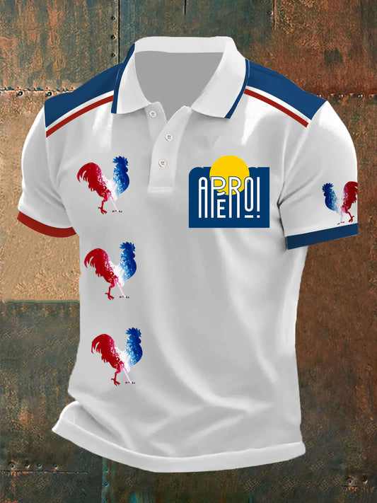 Polo imprimé à manches courtes Ricard Homme