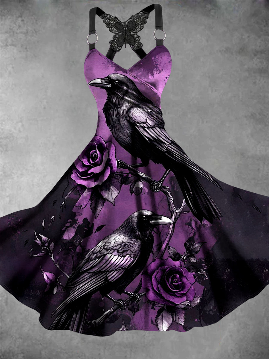 Robe Vintage Crow Art Print – impriwear