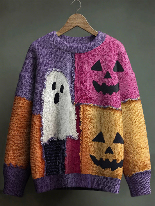 Pull tricoté Halloween unisexe