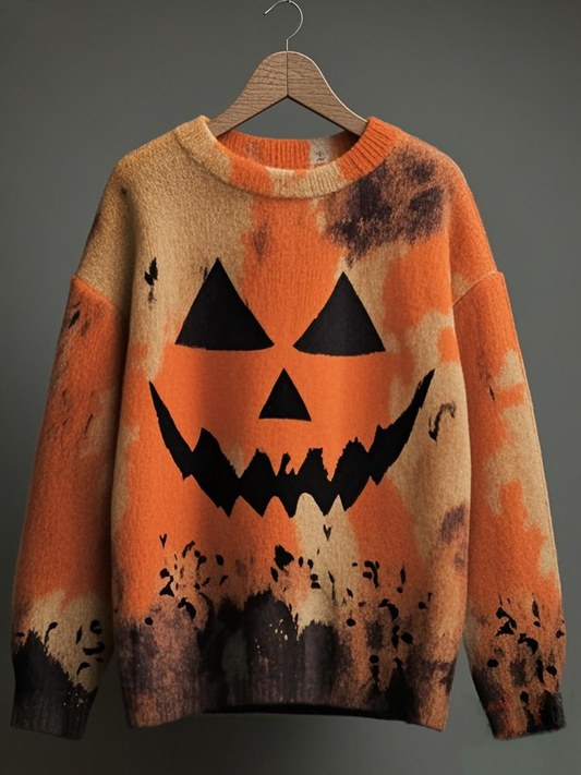 Pull tricoté Halloween unisexe