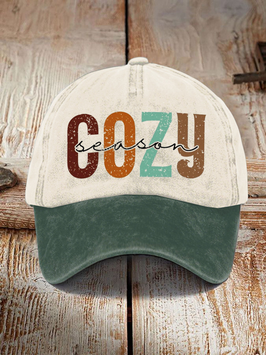 Casquette imprimée Cozy Season Design Unisexe