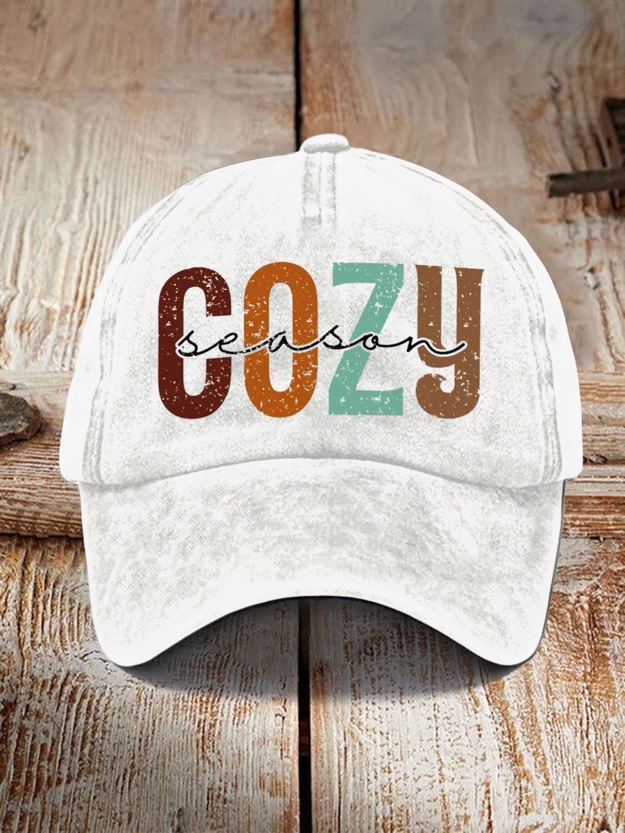 Casquette imprimée Cozy Season Design Unisexe