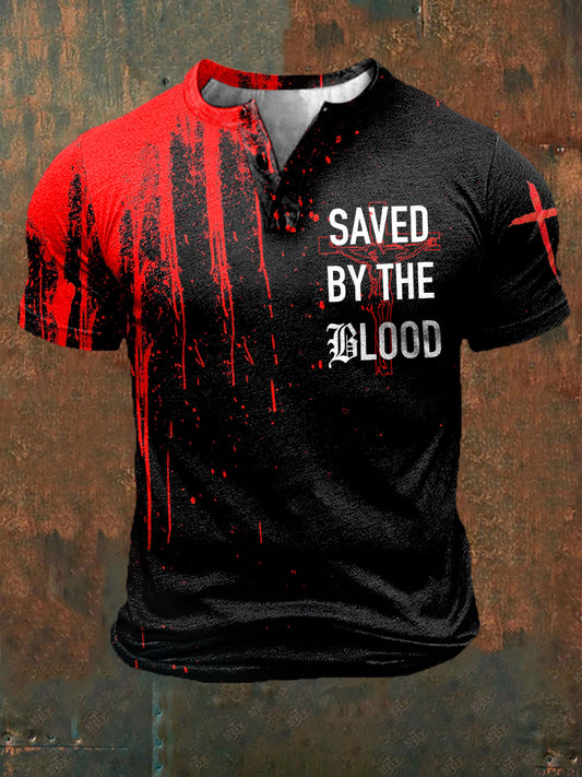 T-shirt à manches courtes Saved By The Blood Print Homme