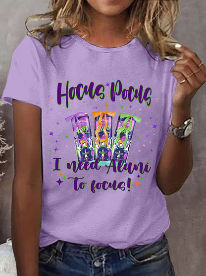 T-shirt décontracté Hocus Pocus I Need Alani To Focus pour femme