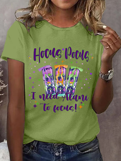 T-shirt décontracté Hocus Pocus I Need Alani To Focus pour femme
