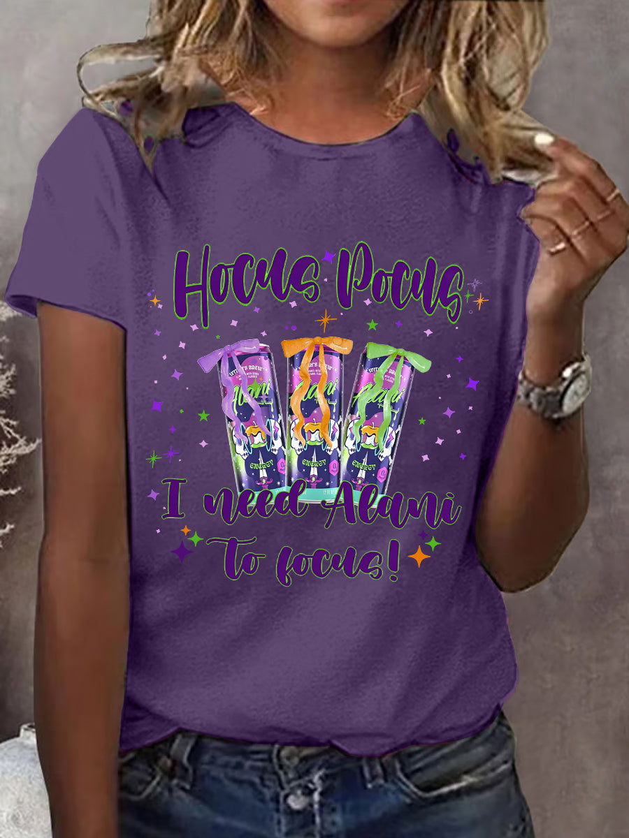T-shirt décontracté Hocus Pocus I Need Alani To Focus pour femme