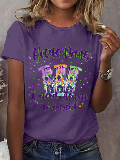 T-shirt décontracté Hocus Pocus I Need Alani To Focus pour femme