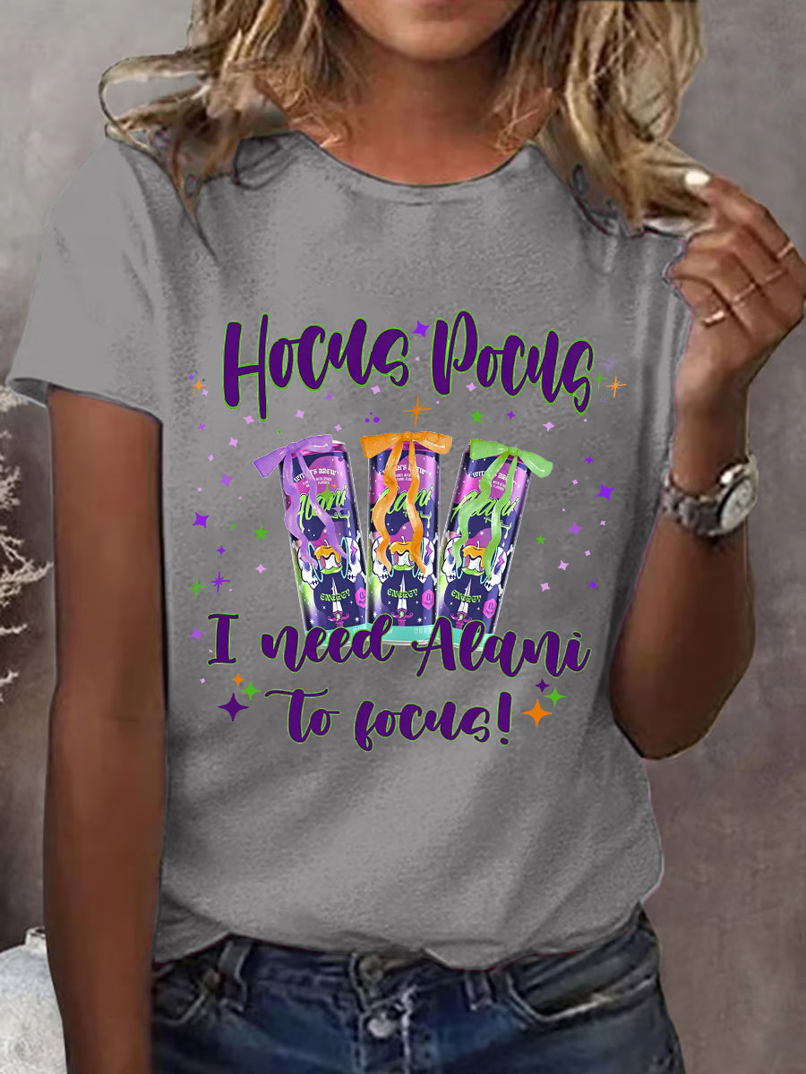 T-shirt décontracté Hocus Pocus I Need Alani To Focus pour femme