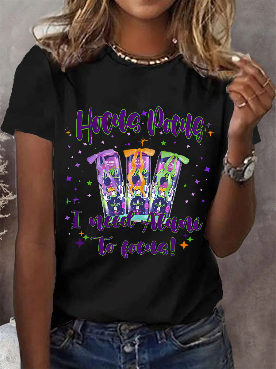 T-shirt décontracté Hocus Pocus I Need Alani To Focus pour femme