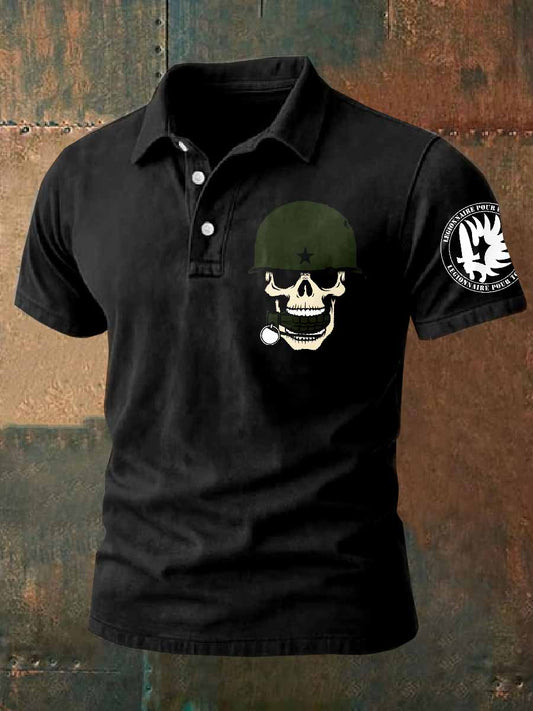 Polo Vintage Légion Étrangère Homme Imprimé