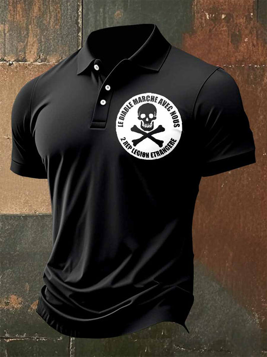 Polo Vintage Légion Étrangère Française Imprimé
