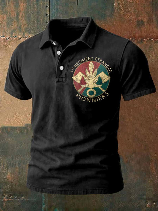 Polo Vintage Légion Étrangère Homme Imprimé