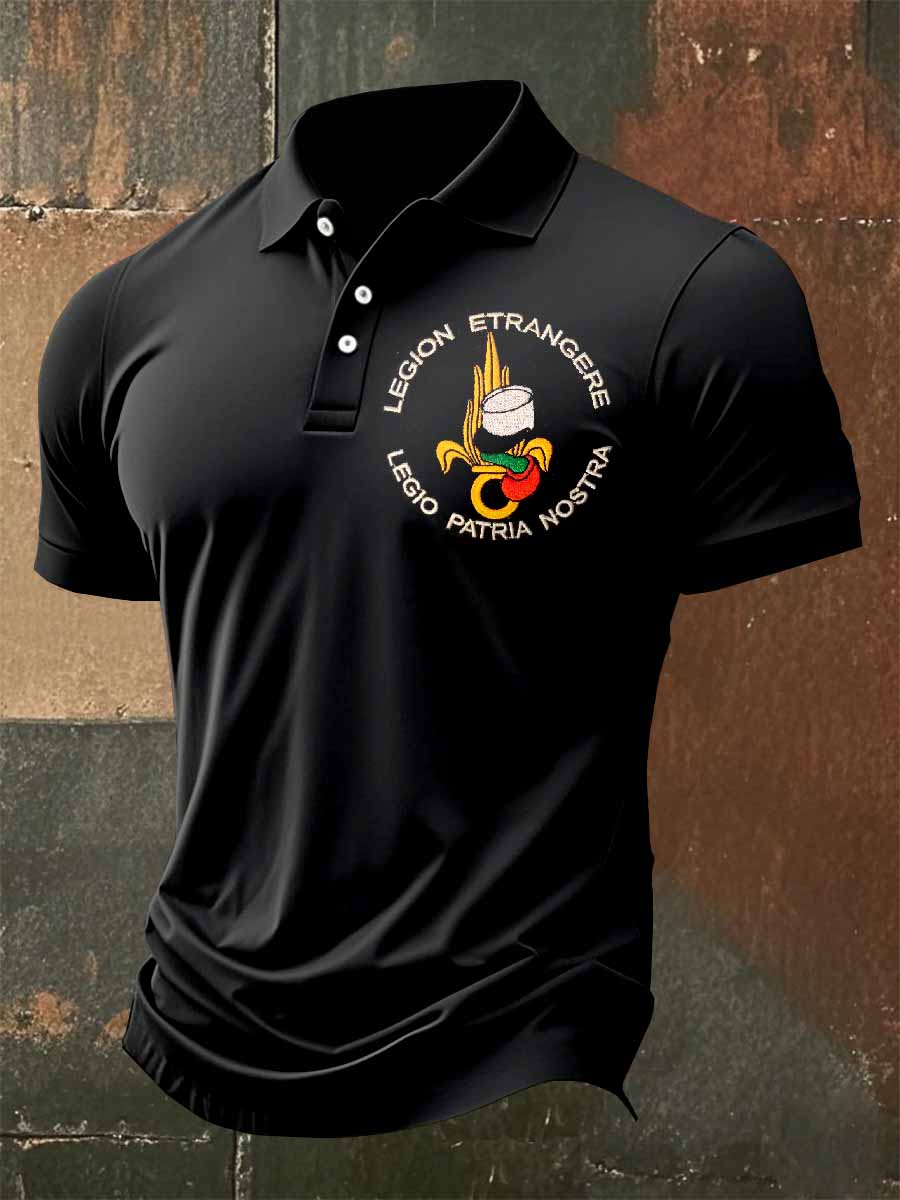 Polo Vintage Légion Étrangère Française Imprimé