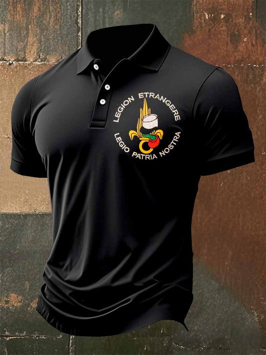 Polo Vintage Légion Étrangère Française Imprimé