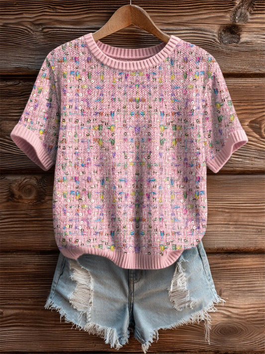 T-shirts à carreaux pour femmes Breast Cancer
