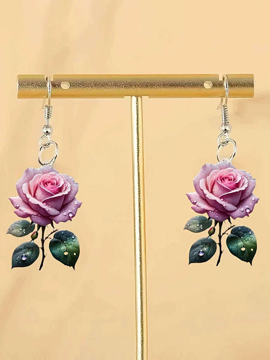 Boucles d'oreilles florales élégantes