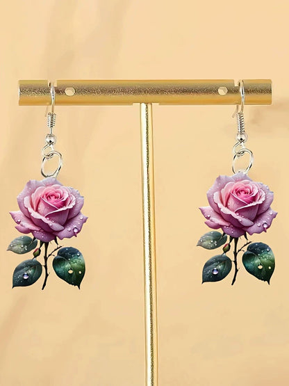 Boucles d'oreilles florales élégantes
