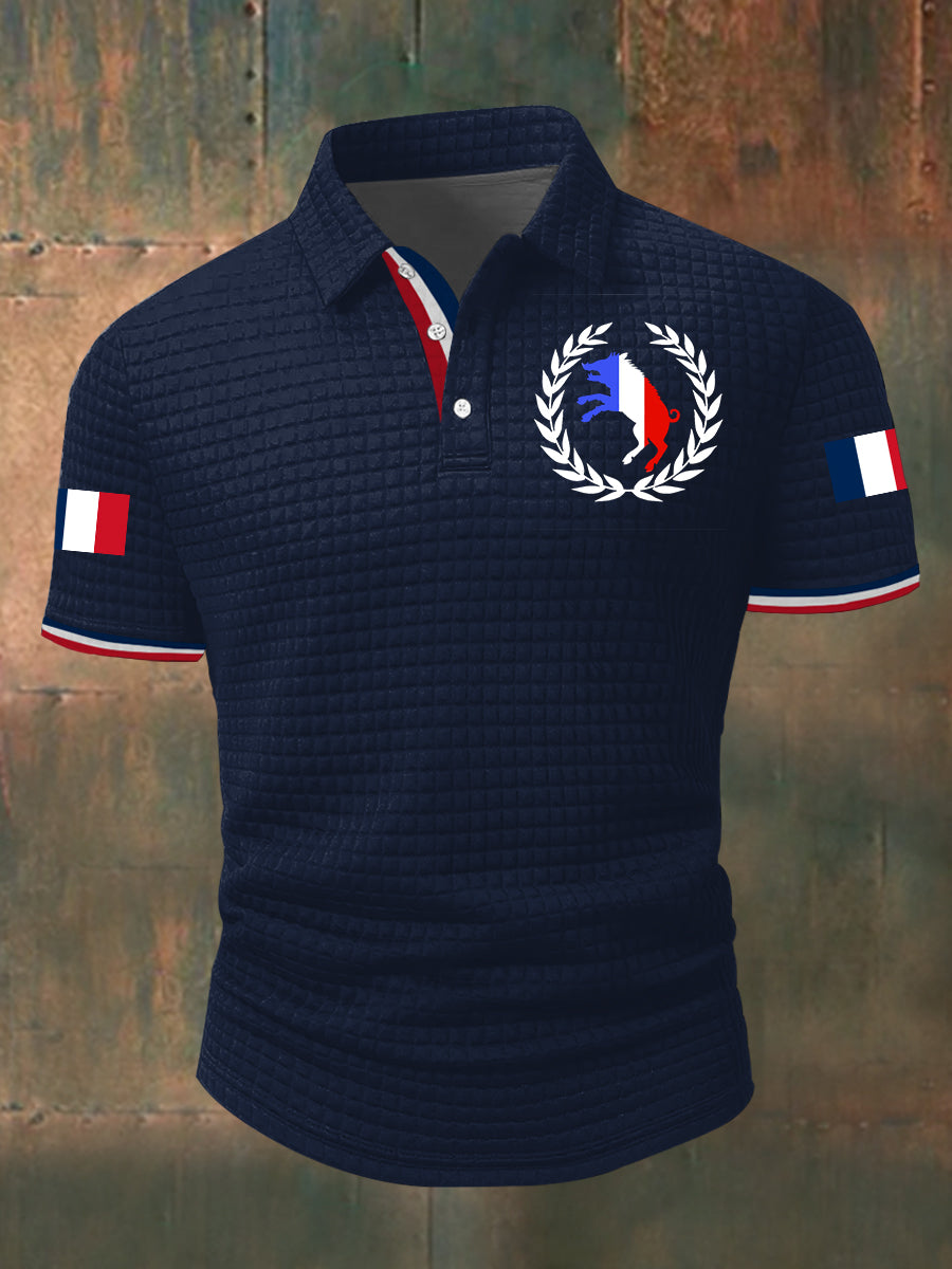 Chemise à manches courtes Sanglier Laurier Blanc Sur Homme