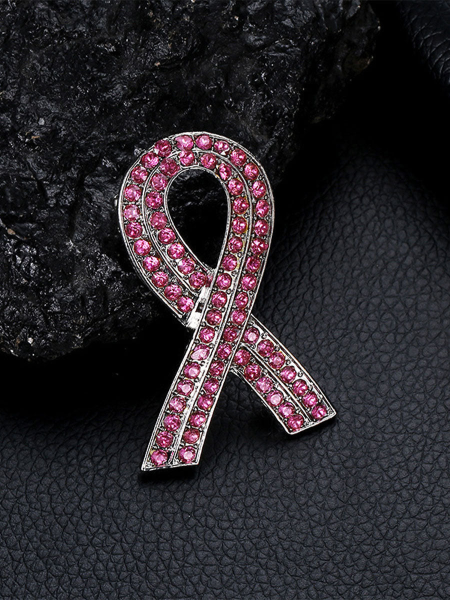 Broche rose cancer du sein pour femme