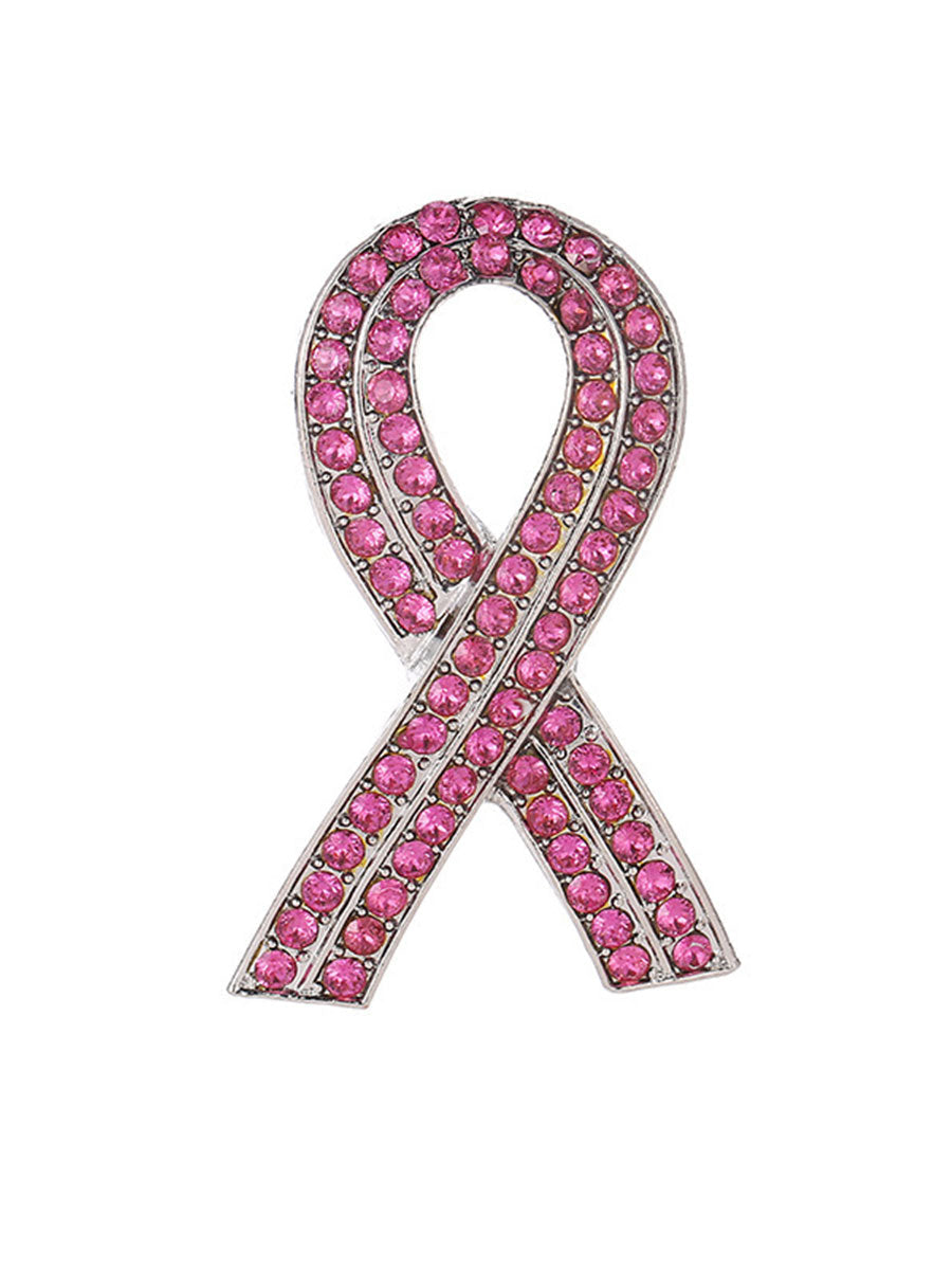 Broche rose cancer du sein pour femme