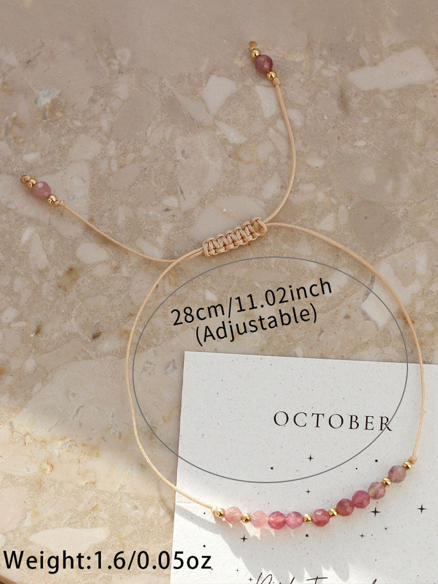 Bracelet Femme Rose Cancer Du Sein Ajustable
