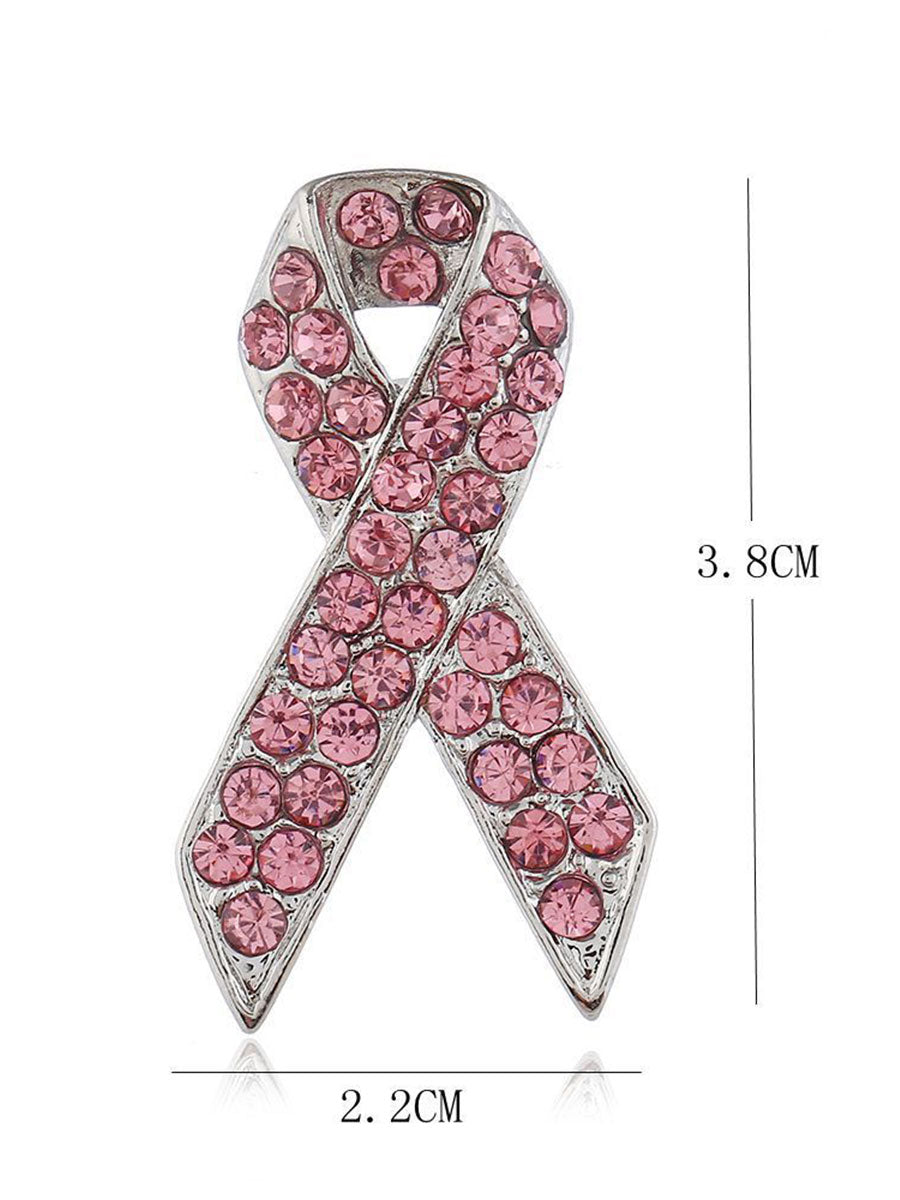 Broche rose cancer du sein pour femme