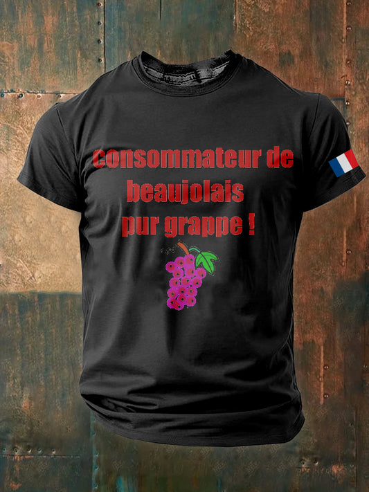 T-Shirt Vintage Imprimé Homme