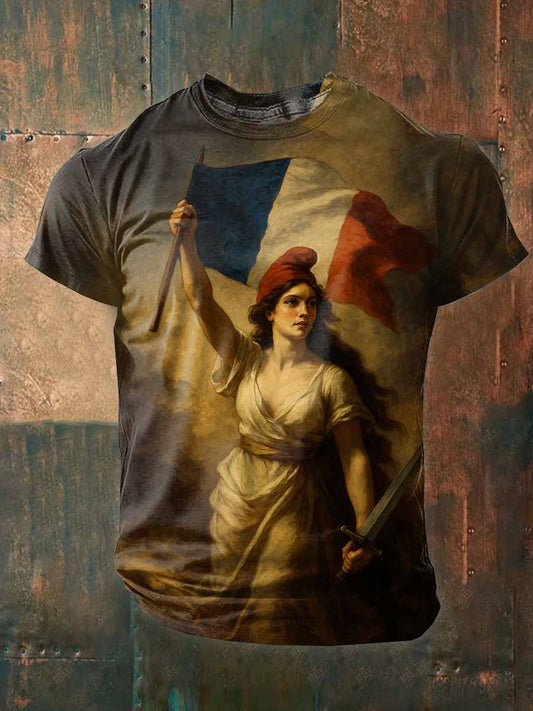 T-Shirt Décontracté Vintage Mariana Imprimé