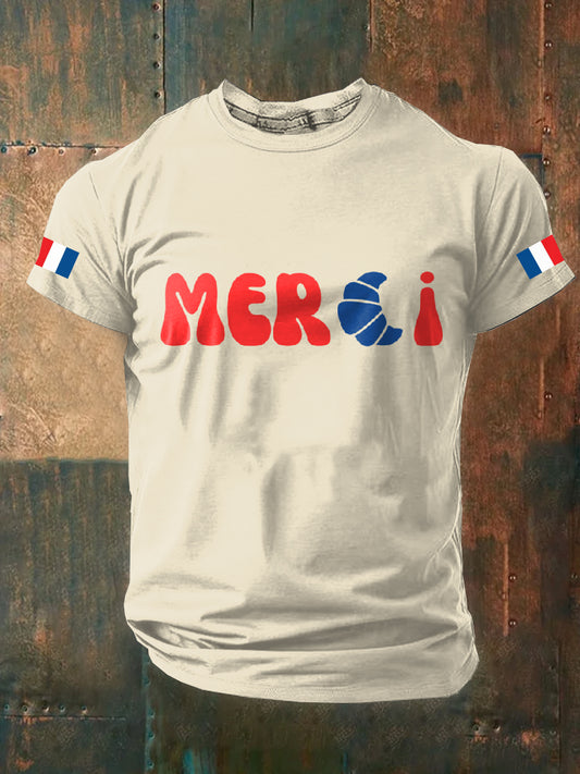 T-Shirt Vintage Imprimé Homme