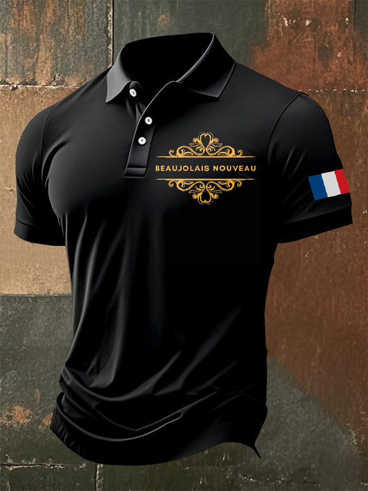 Polo Vintage Imprimé Homme