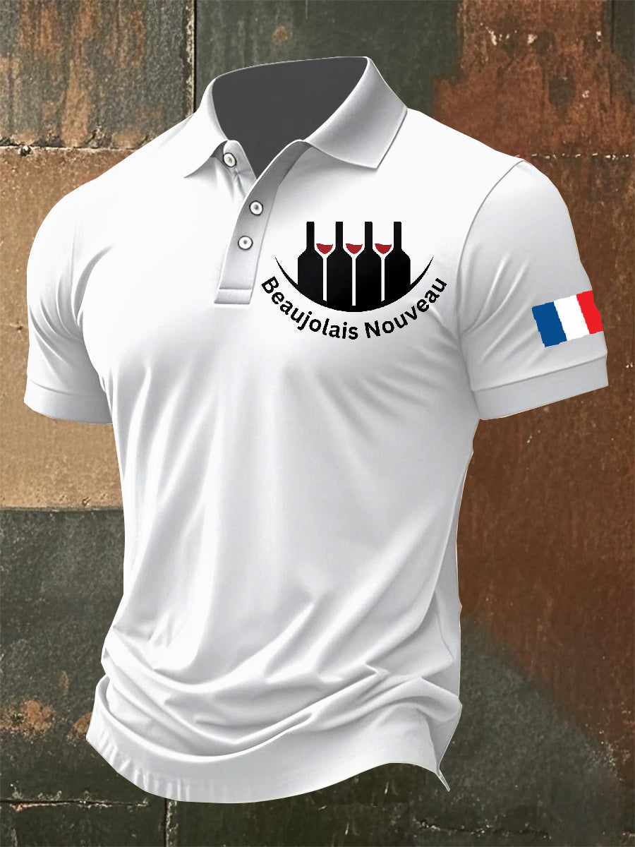 Polo Vintage Imprimé Homme