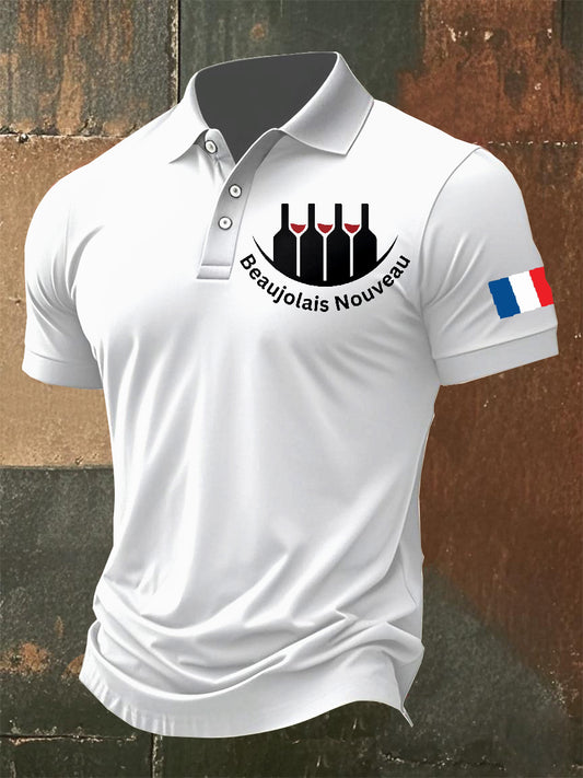 Polo Vintage Imprimé Homme