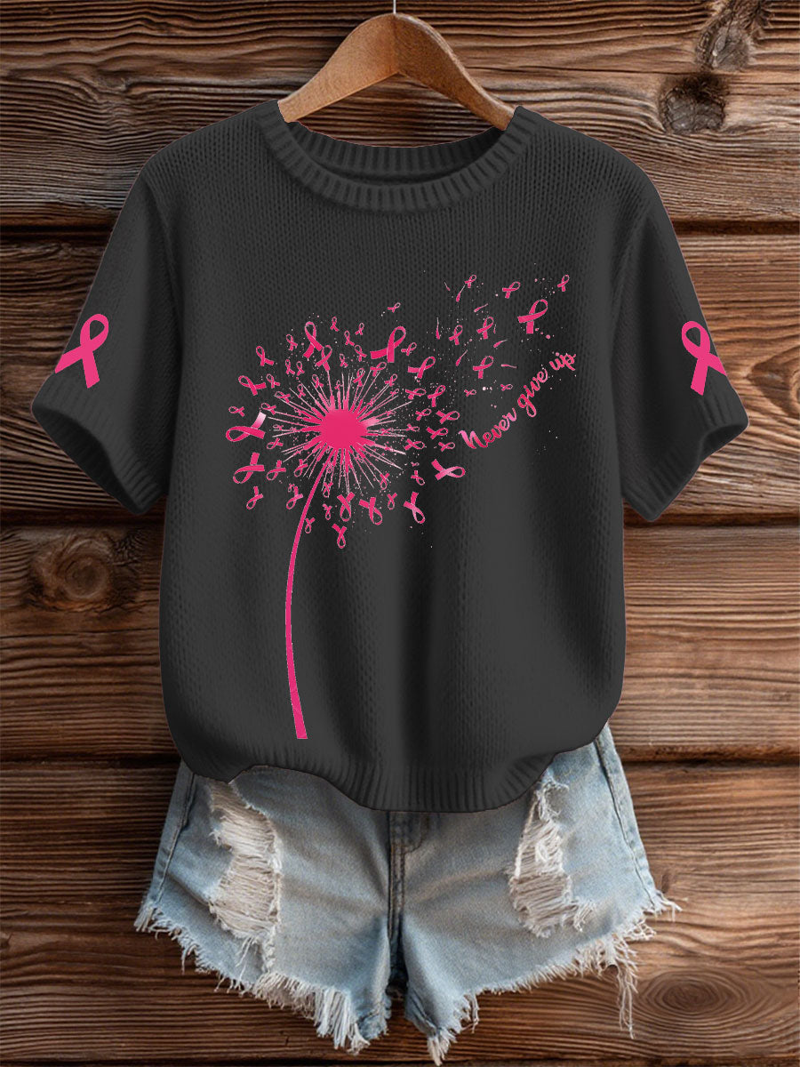 T-shirt sensibilisation au cancer du sein pour femme