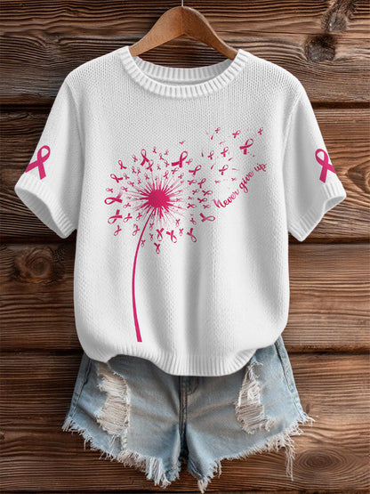 T-shirt sensibilisation au cancer du sein pour femme