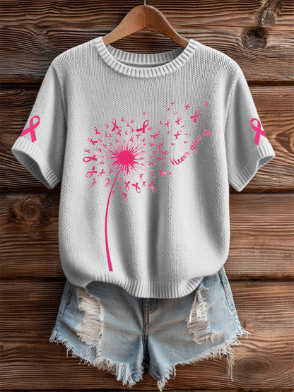 T-shirt sensibilisation au cancer du sein pour femme