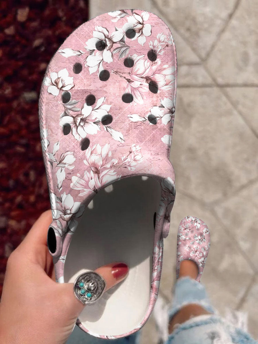 Femme Rose Imprimé Floral Casual Crocs