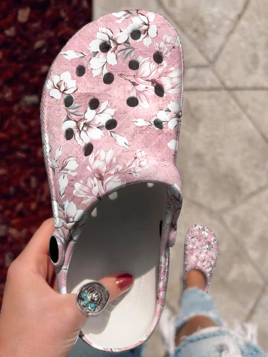 Femme Rose Imprimé Floral Casual Crocs