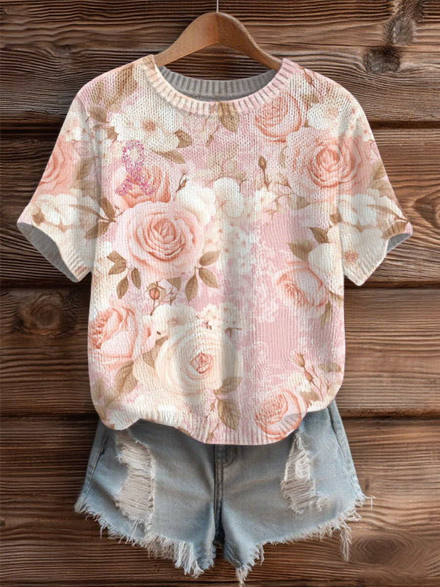 Pull Cozy Femme Rose Cancer Du Sein