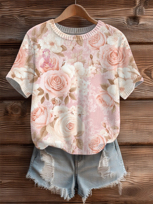 Pull Cozy Femme Rose Cancer Du Sein