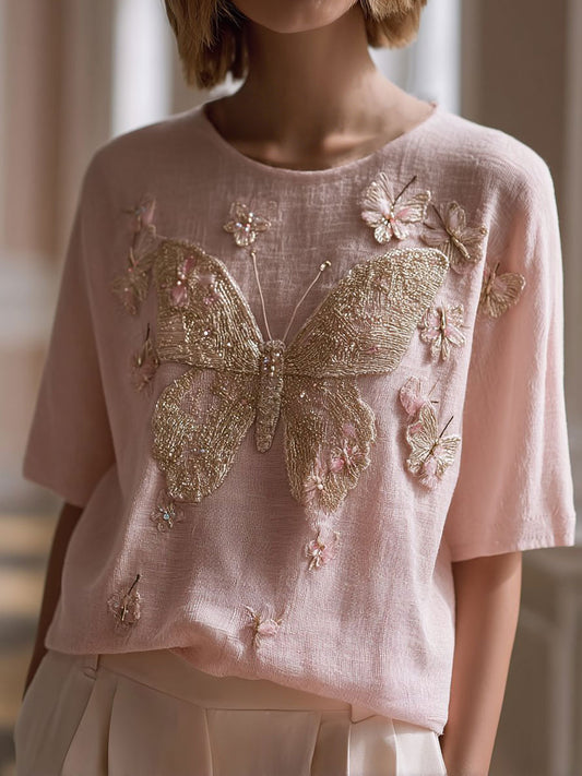 Tops à fleurs roses Breast Cancer Femme