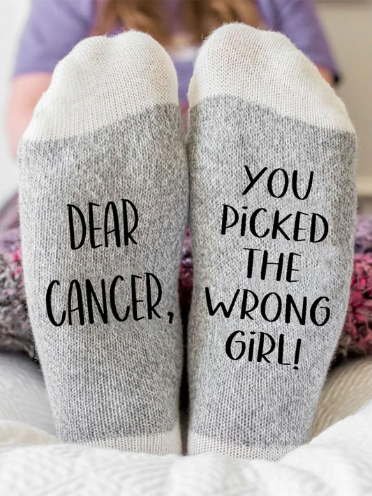 Cher cancer, Votre choisi la mauvaise fille genre-neutre chaussettes