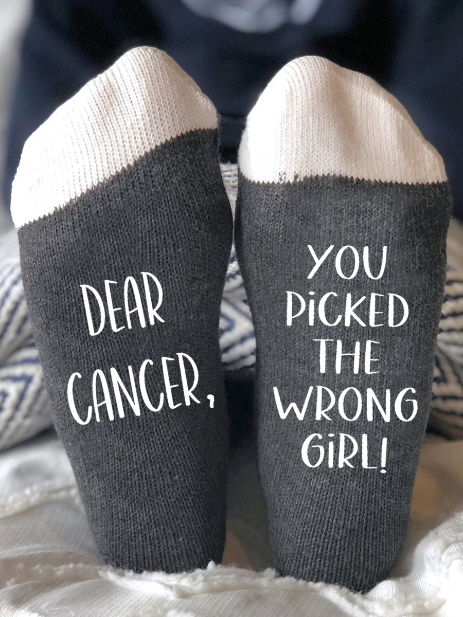 Cher cancer, Votre choisi la mauvaise fille genre-neutre chaussettes
