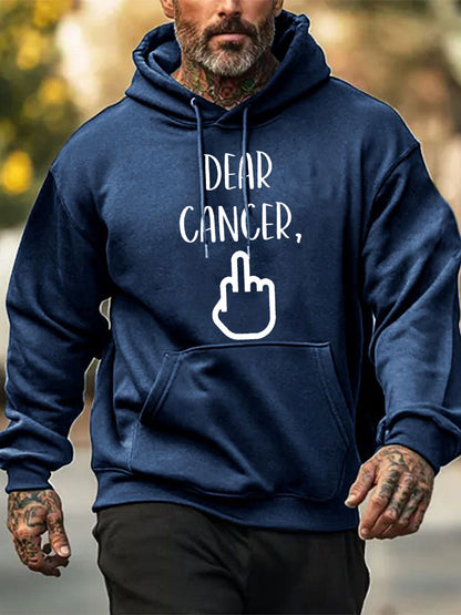 Cher cancer des hommes, vous avez choisi le mauvais sweat-shirts de chienne