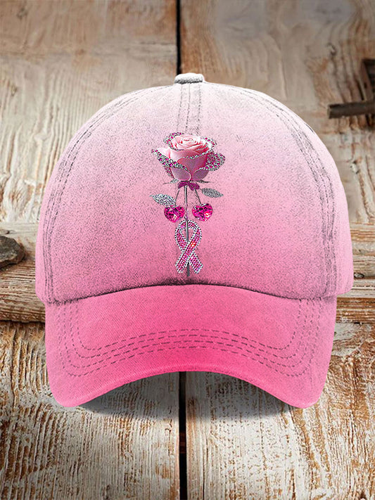 Casquette de baseball strass rose